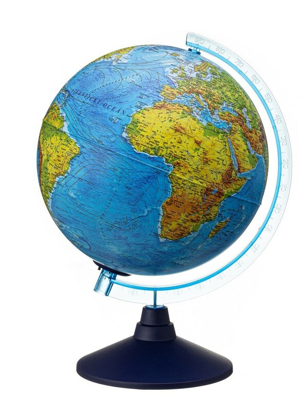 ALAYSKY'S - Cablul Alaysky's 25 cm RELIEF - Free Globe Physical / Political cu Led SK