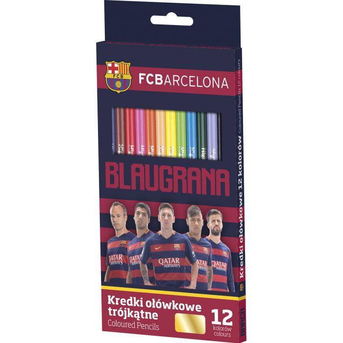 ASTRA - Creioane colorate FC Barcelona 12 culori