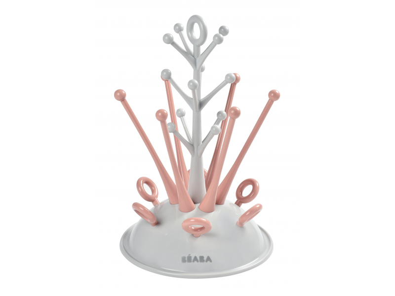 BEABA - Picurător de biberon pentru bebeluși gri/roz