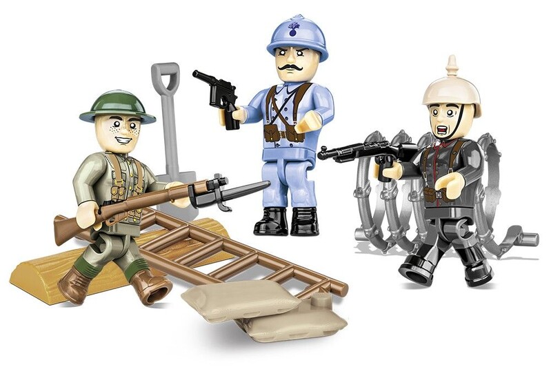 COBI - 2051 Primul Război Mondial 3 figurine cu accesorii