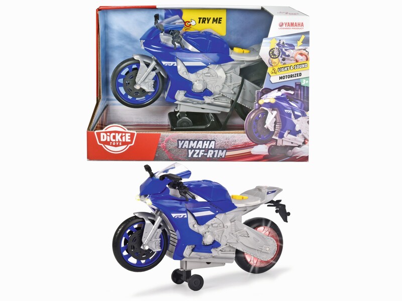 DICKIE - Motocicletă Yamaha R1 Wheelie Raiders 26 Cm