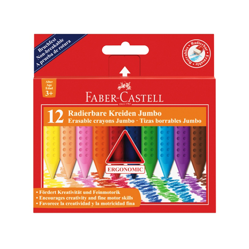 FABER CASTELL - Creioane Grip Jumbo Plastic Colour