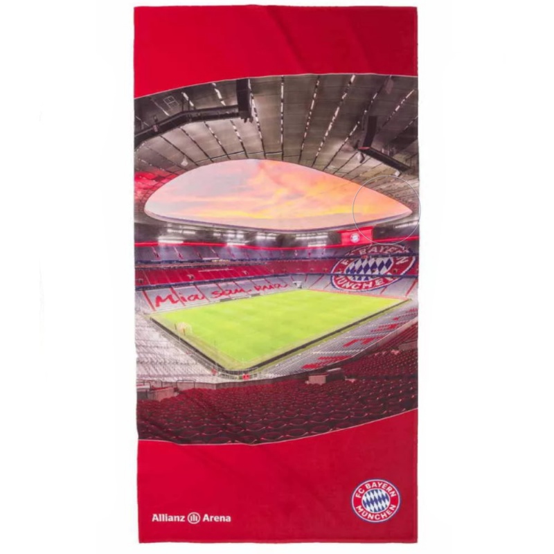 FCBAYERN - Prosop din bumbac 90/180cm Bayern Munchen Stadium Maxi