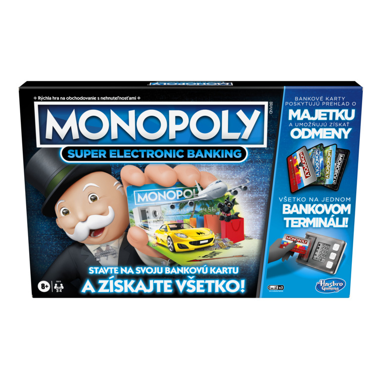 HASBRO - Monopoly Super Electronic Banking E8978634 versiunea SK