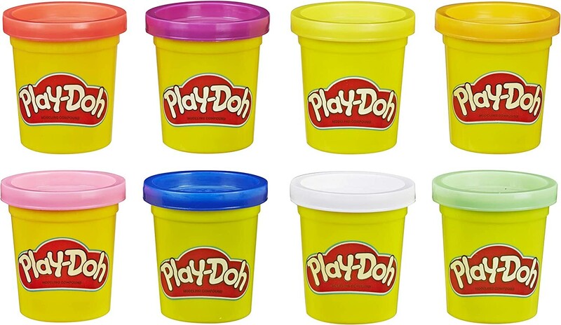 HASBRO - Play-doh pachet de 8 cesti culori curcubeu E5062