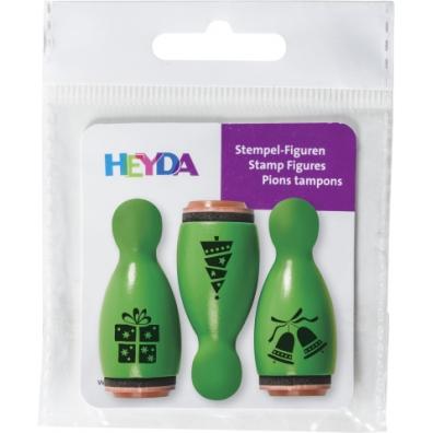 HEYDA - Figurină cu timbre de Crăciun - verde