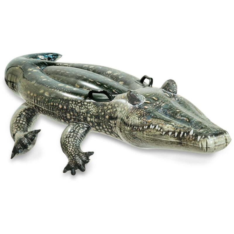 INTEX - 57551 Crocodil realist gonflabil cu mânere