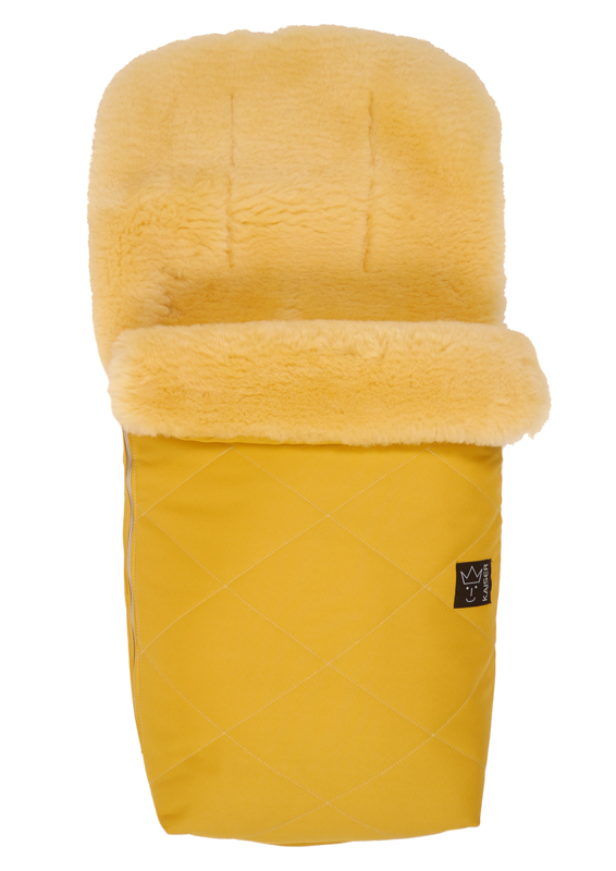 KAISER - Sac de picioare NATURA Lammfell medizin - Mustard Yellow