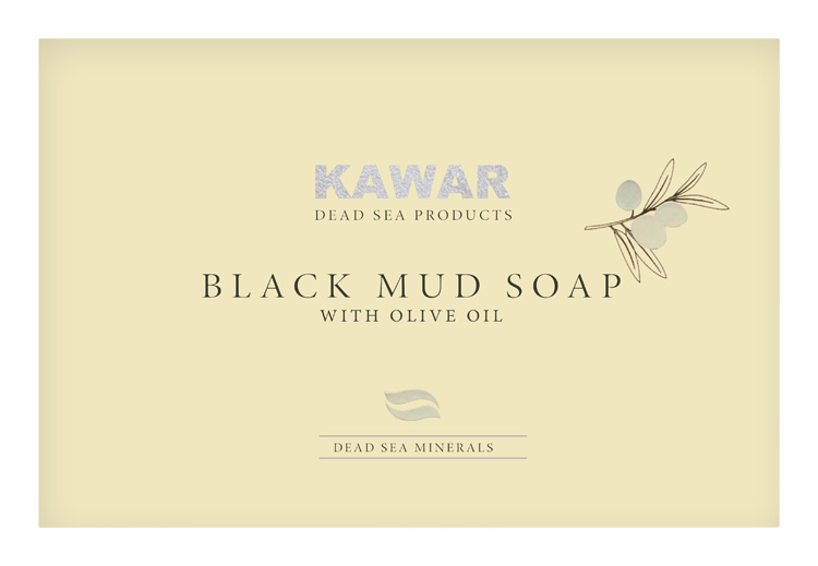 KAWAR - Săpun cu nămol negru de la Marea Moartă 120g