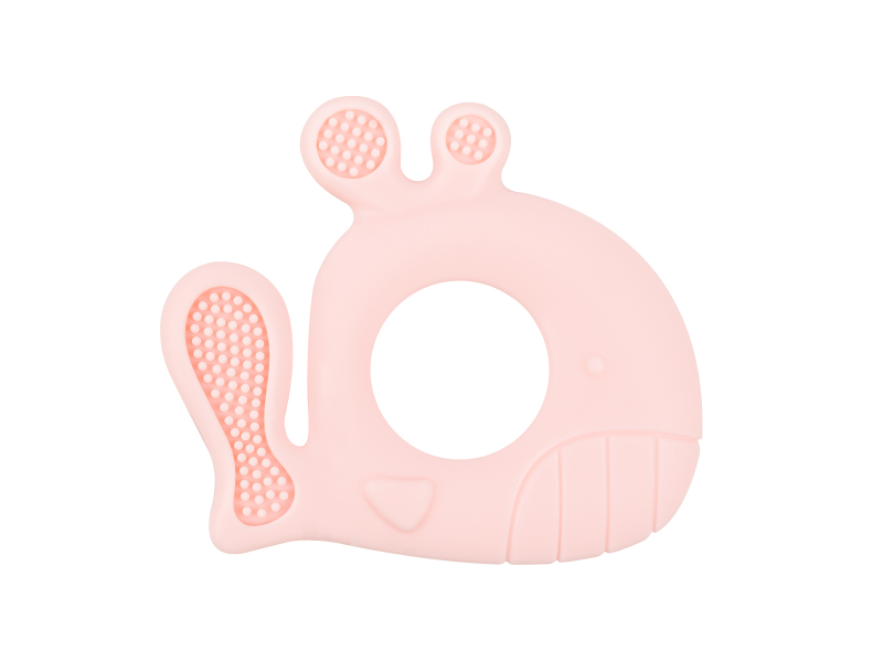 KIKKABOO - Dintizor din silicon, balenă Pink