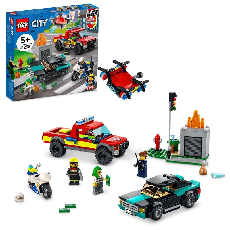 LEGO - City 60319 Pompierii ?i urmărirea poli?iei