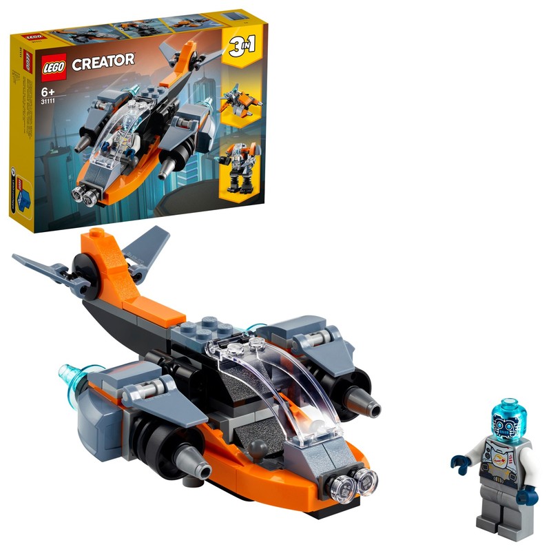 LEGO - Creator 3 în 1 31111 Cyberdrone