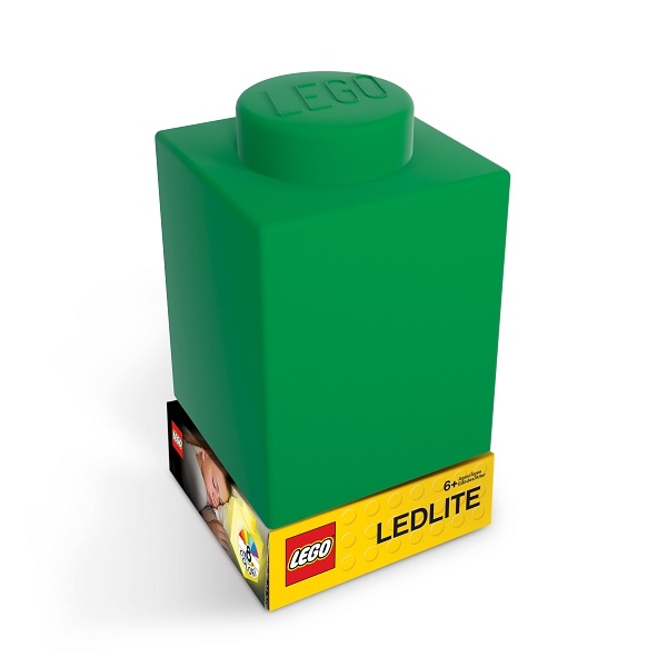 LEGO LED LITE - Classic, Lumină de noapte cub de silicon - verde