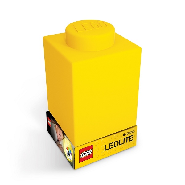 LEGO LED LITE - Classic, Lumină de noapte cub de silicon - galben