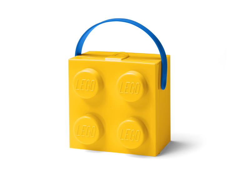 LEGO STORAGE - cutie cu gustări cu mâner 165x165x117 mm - galben