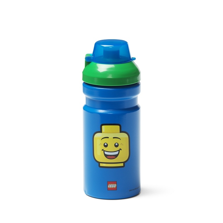 LEGO STORAGE - ICONIC Boy sticlă de băut transparentă - albastru/verde