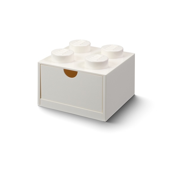 LEGO STORAGE - cutie de masă 4 cu sertar - alb