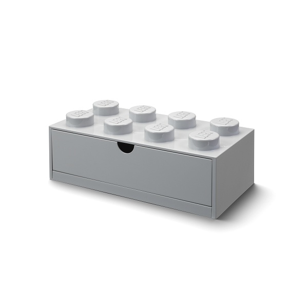 LEGO STORAGE - cutie de masă 8 cu sertar - gri