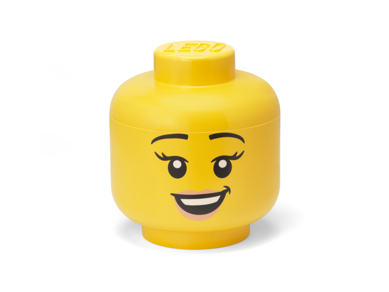 LEGO STORAGE - cutie de depozitare - cap fată fericită (mărimea L)