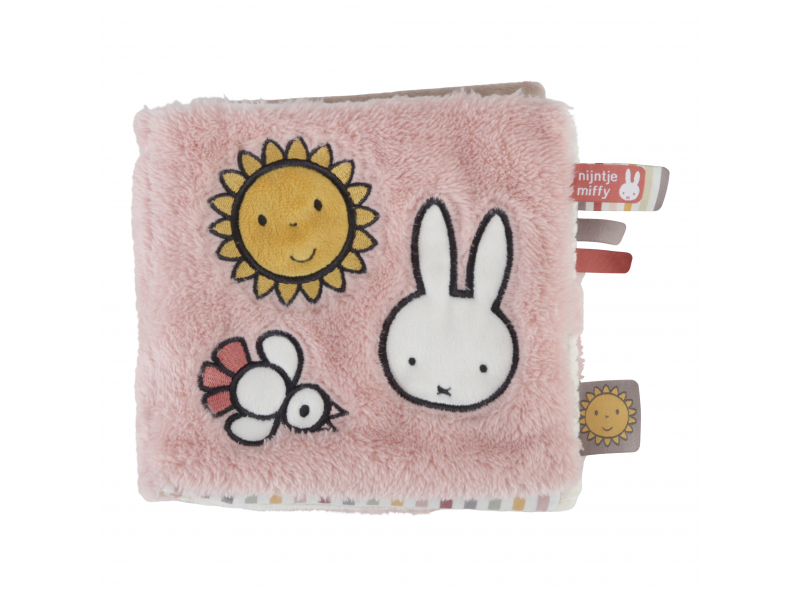 LITTLE DUTCH - Carte de activităti textile - Miffy Fluffy Pink