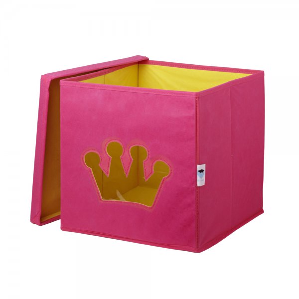 LOVE IT STORE IT - Cutie de depozitare pentru jucării cu capac si fereastră - Coroană