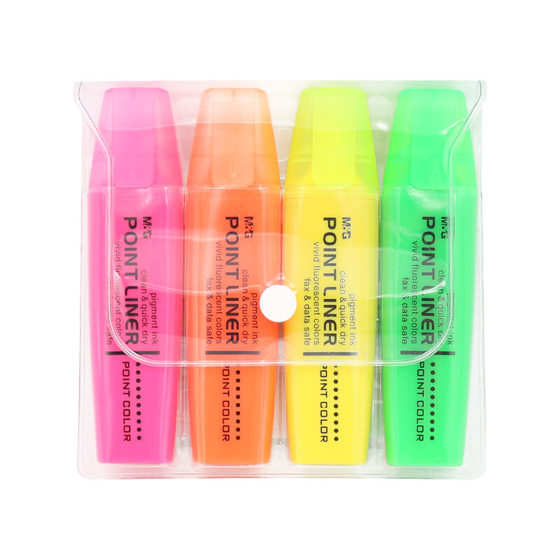 M&G - Evidențiator Neon cu parfum (set de 4 culori)