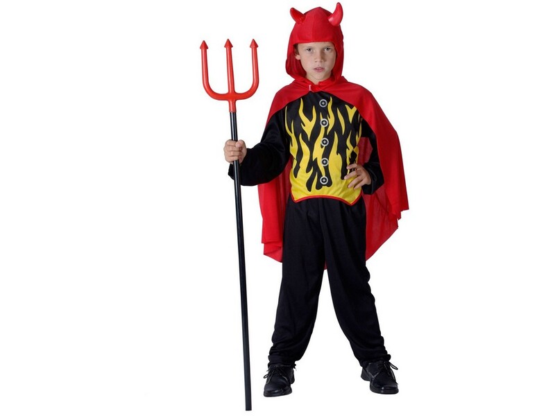 MADE - Costum de carnaval Diavol, 120-130cm