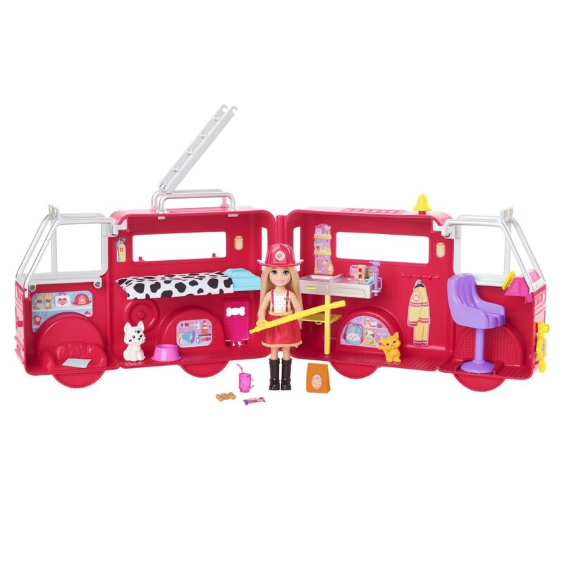 MATTEL - Barbie Chelsea Camion de pompieri HCK73