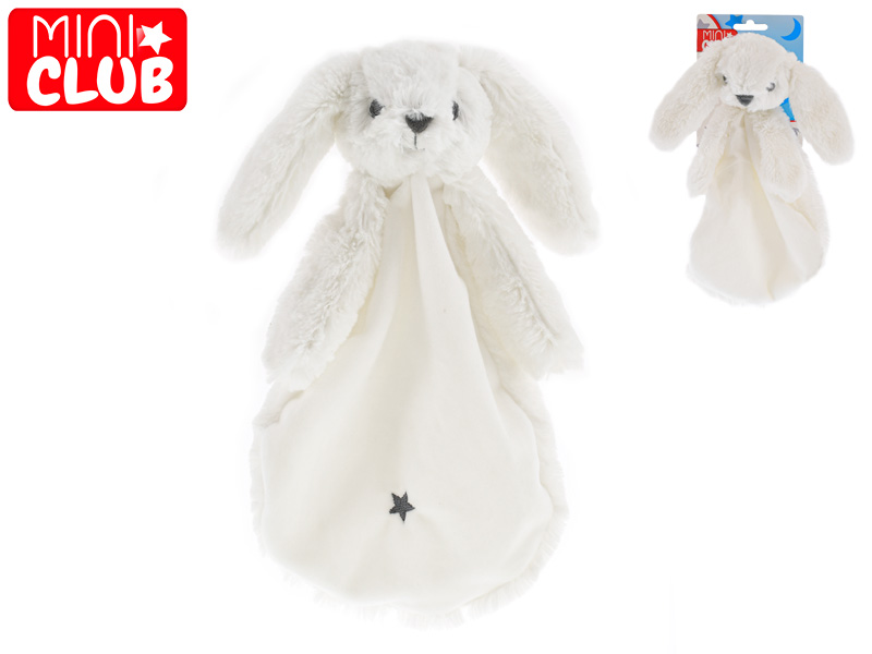 MIKRO TRADING - Mini Club sac de dormit bunny plush alb 27cm 0m+ pe card