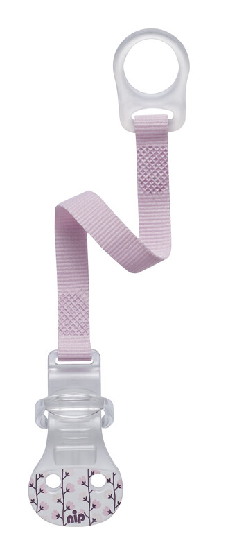 NIP - Clip pentru inel de suzetă, fetită (blossom pink)