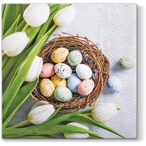 PAW - servetele de Paste din hârtie Eggs and Tulips