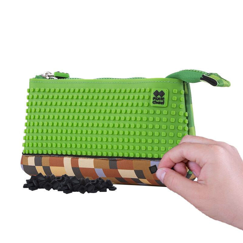 PIXIE CREW - Penar mare Minecraft verde-maroniu