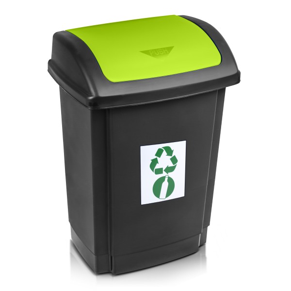 PLAST TEAM - Cos de reciclare 25l Green