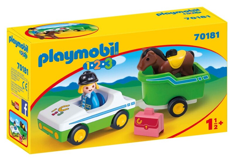 PLAYMOBIL - Mașină cu transport de cai