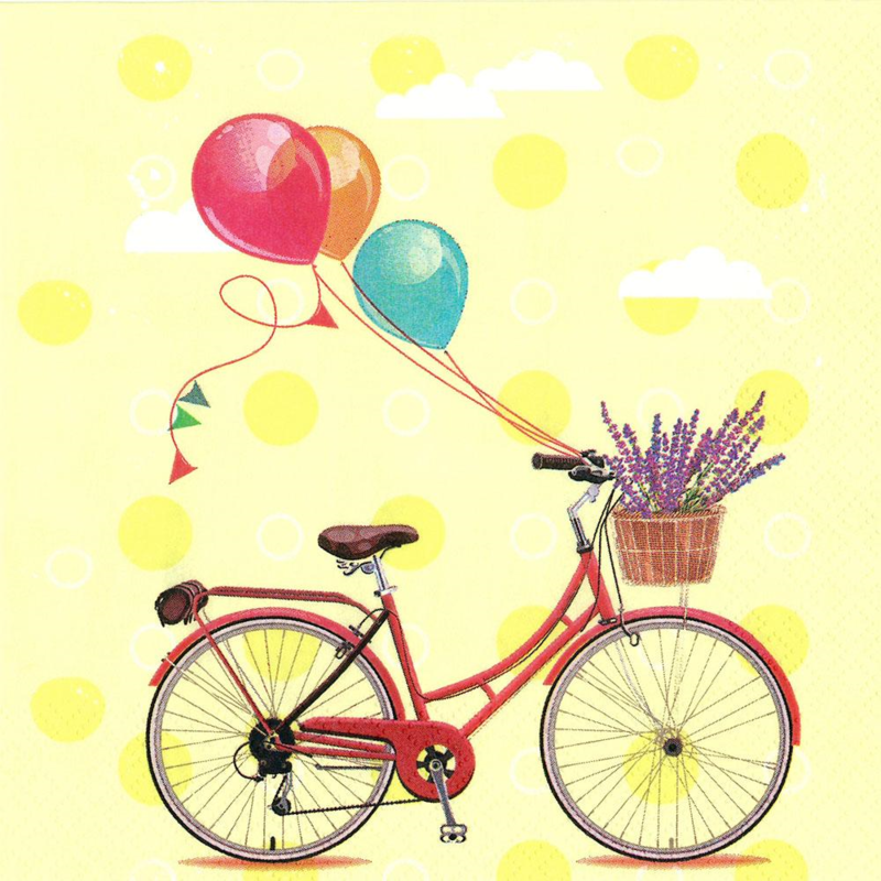 POL-MAK - Servetele de hârtie Bicicleta cu baloane