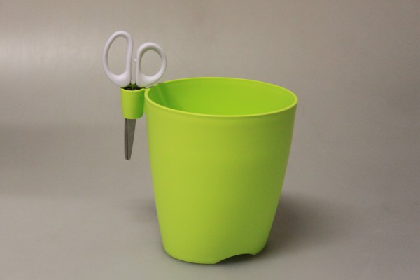 PROSPERPLAST - Ghiveci de plastic Limes Uno + foarfecă - Verde deschis