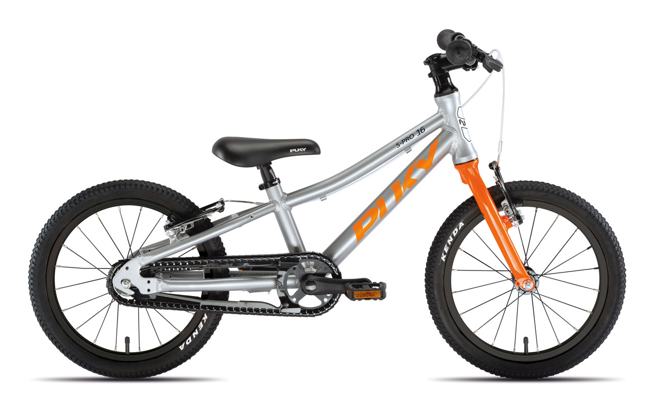 PUKY - Biciclete copii S PRO 16-1 Alu - Argint/portocaliu
