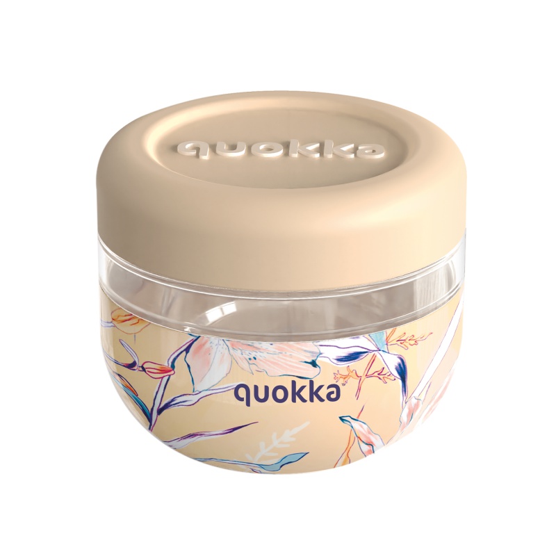 QUOKKA - Bubble, Recipient de plastic pentru alimente VINTAGE FLORAL, 500ml, 40125