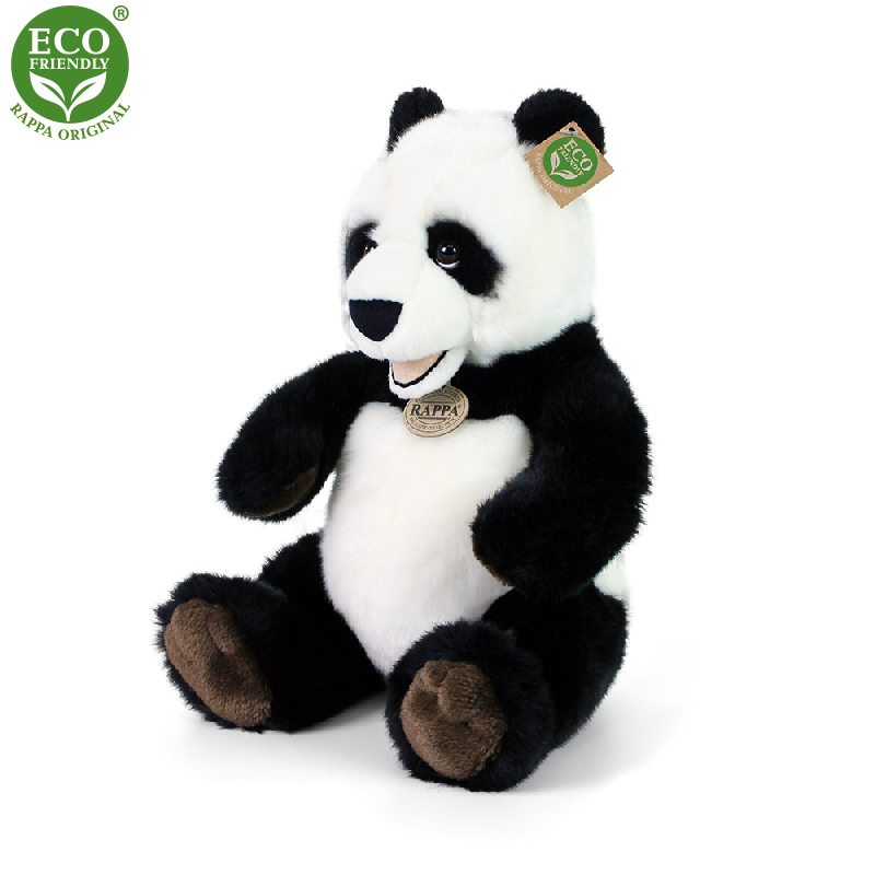 RAPPA - Panda de pluș stând în picioare 33 cm ECO-FRIENDLY