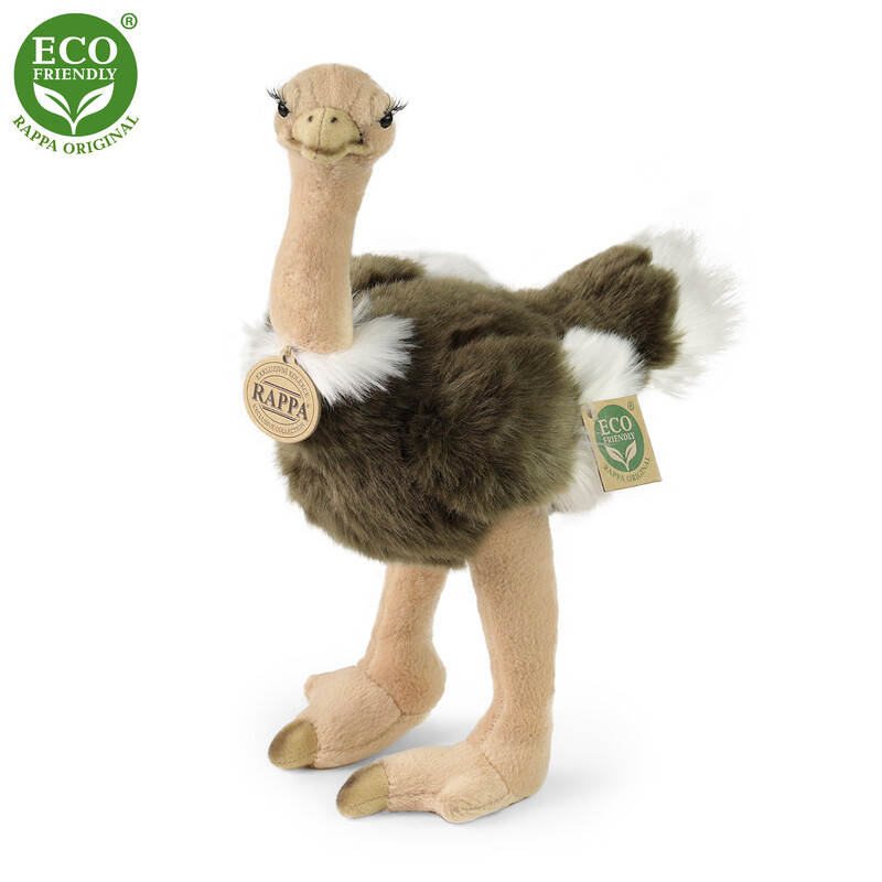 RAPPA - Pluș emu struț de pluș 32 cm ECO-FRIENDLY