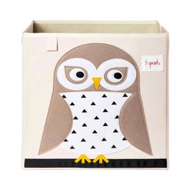 3 SPROUTS - Cutie de depozitare Owl White