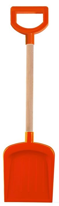 ANDRONI - Lopată cu mâner din lemn și mâner - lungime 53 cm, roșu