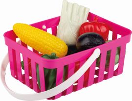 ANDRONI - Coș de cumpărături cu legume - 10 bucăți, roz