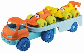 ANDRONI - Mașinuțe vesele pe o remorcă - camioane, lungime 53 cm