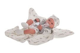 ANTONIO JUAN - 50083 fetita PIPA - bebe realist cu corp intreg de vinil - 42 cm