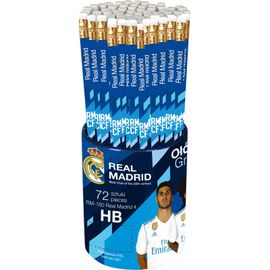 ASTRA - Creion HB simplu cu gumă de șters REAL MADRID C.F., suport, RM-160, 206018005