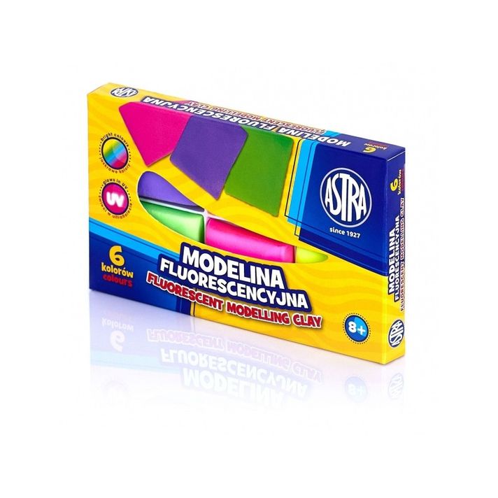 ASTRA - Creion de modelaj Pastel 6 culori Fluo