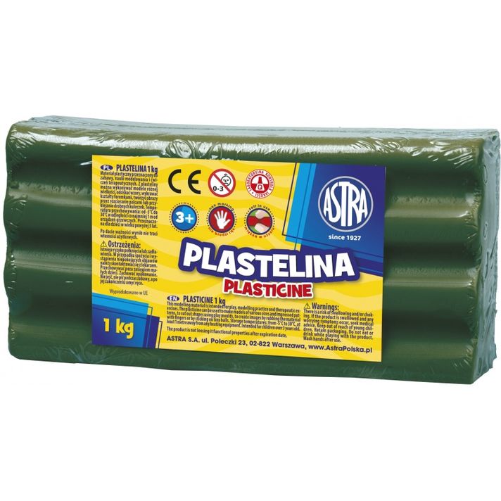 ASTRA - Plastilină 1kg Verde închis, 303111019