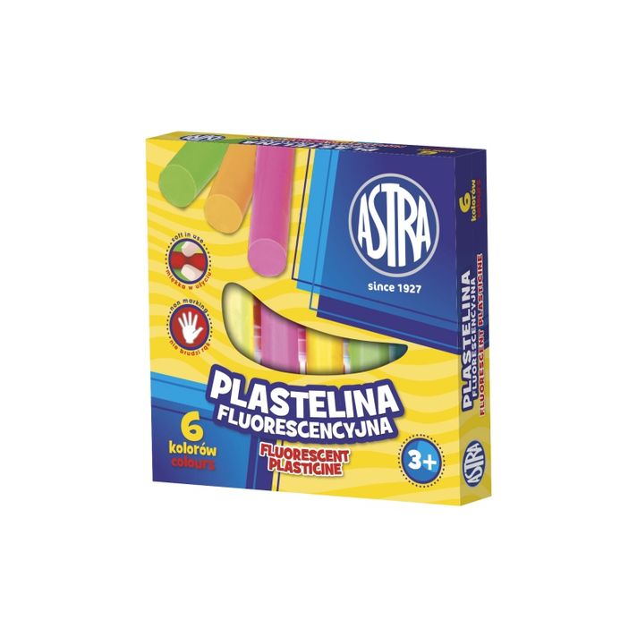 ASTRA - Plastilină Fluo 6 culori