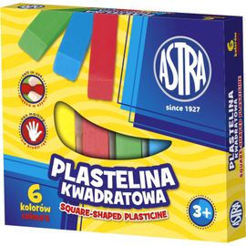 ASTRA - Plastilină pătrată 6 culori, 83811908